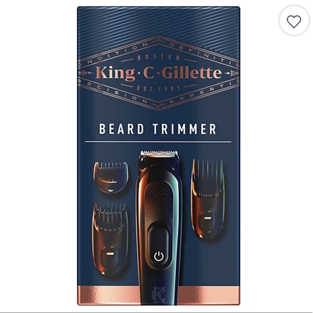 King C. Gillette Cordless Men's Beard Trimmer Shave Set, NWT.
